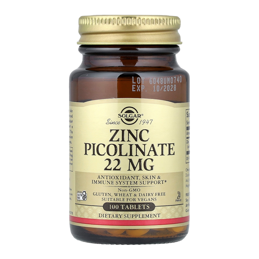 zinc picolinate 22mg 100 solgar