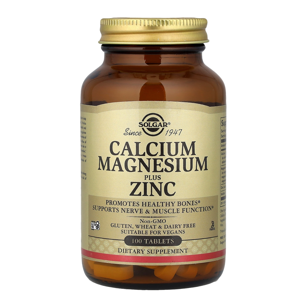 calcium magnesium zinc 100 solgar
