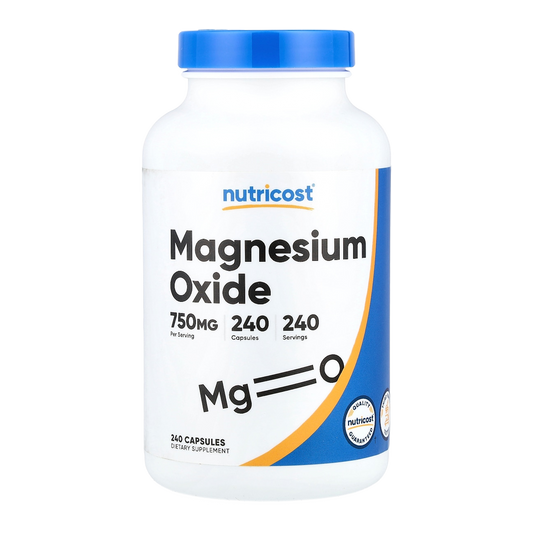 magnesium oxide 750mg 240 nutricost