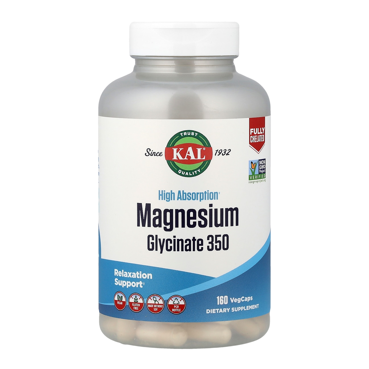 magnesium glycinate 350mg 160 kal