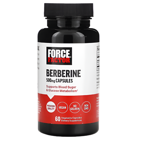 Force Factor Berberine 500 mg 60 Vegetable Capsules