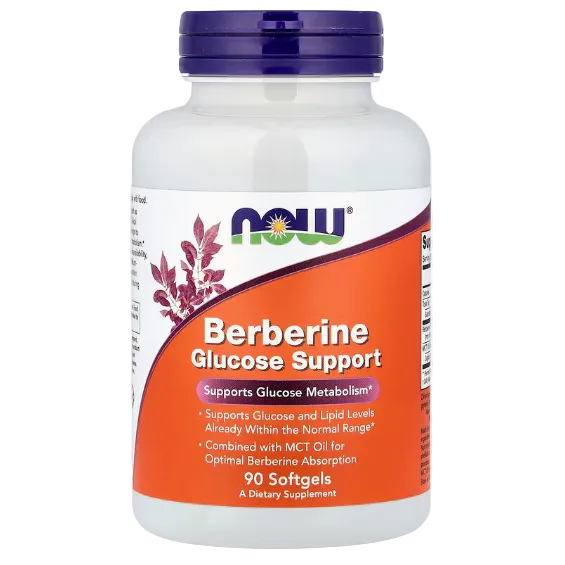 NOW Foods Berberine Glucose Support – 90 Softgels | Blood Sugar & Metabolic Health Support