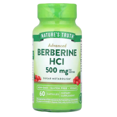 Nature's Truth Berberine HCl – 250 mg per Capsule | 60 Capsules