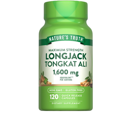 Nature's Truth Longjack (Tongkat Ali) – 1600 mg | 120 Capsules