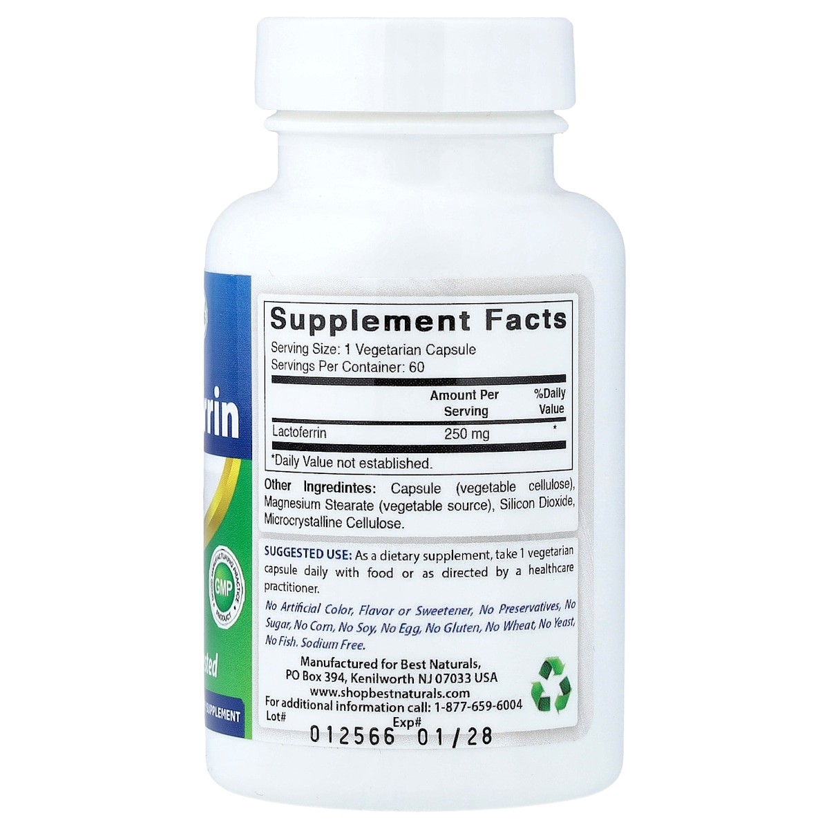 Supplement facts panel