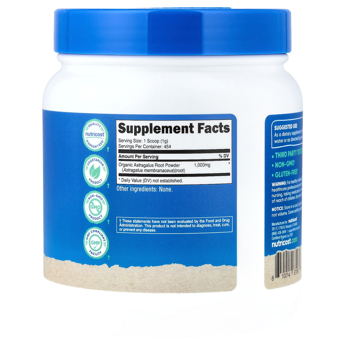 Supplement facts panel