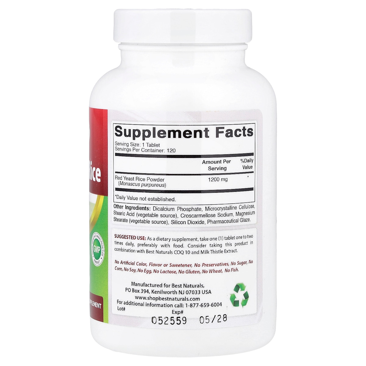 Supplement facts panel