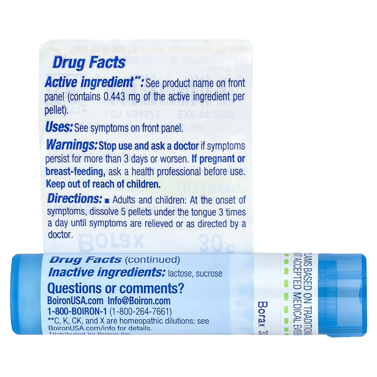 Supplement facts panel