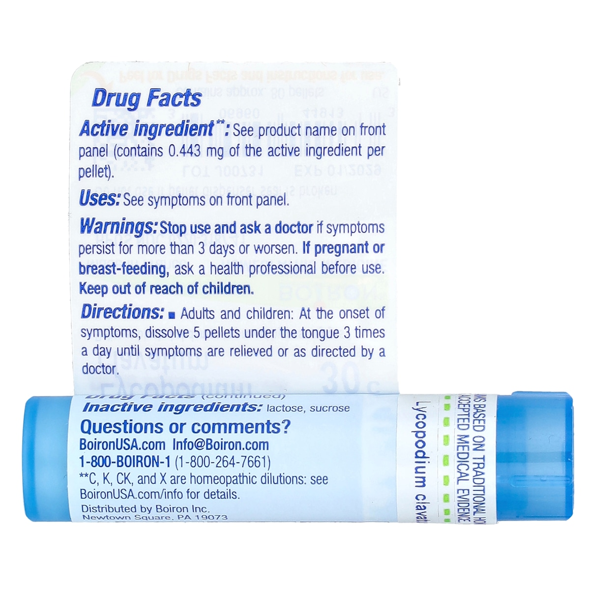 Supplement facts panel