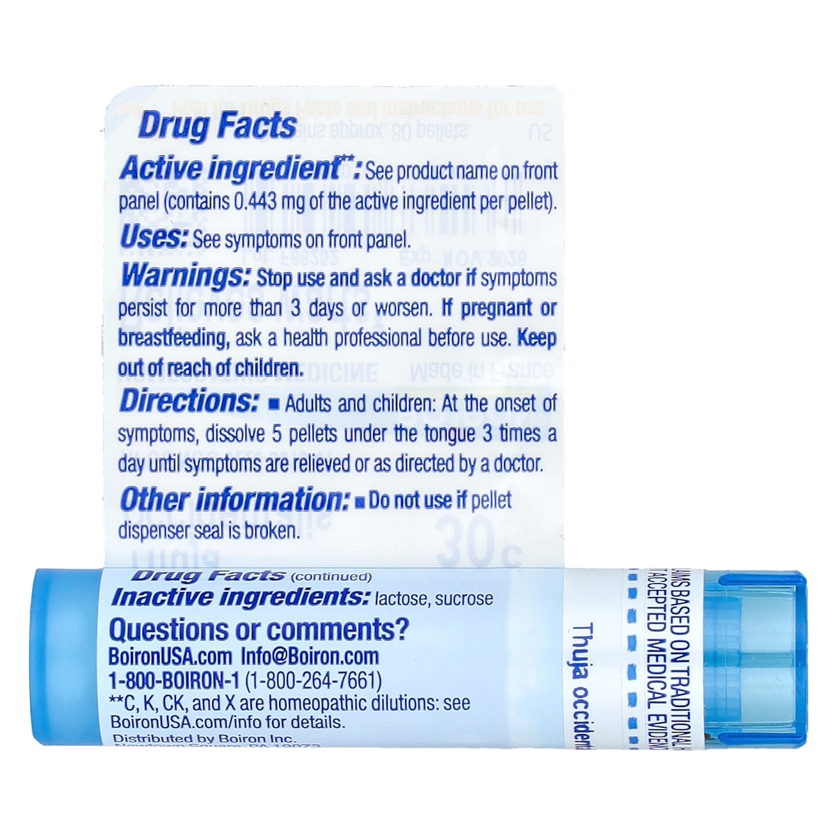 Supplement facts panel