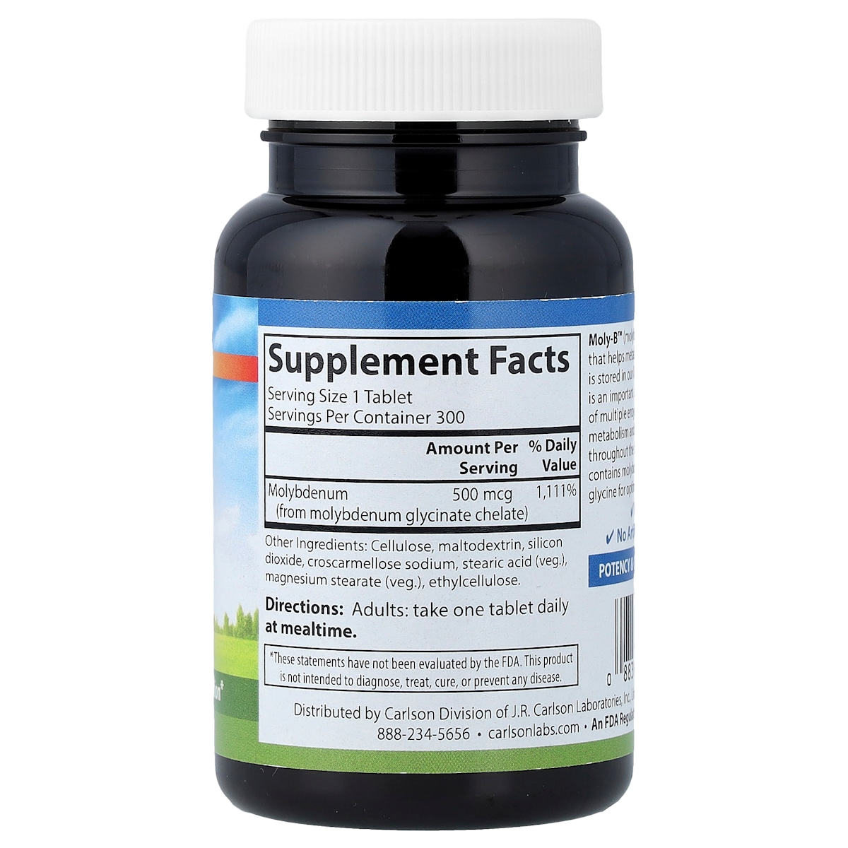 Supplement facts panel