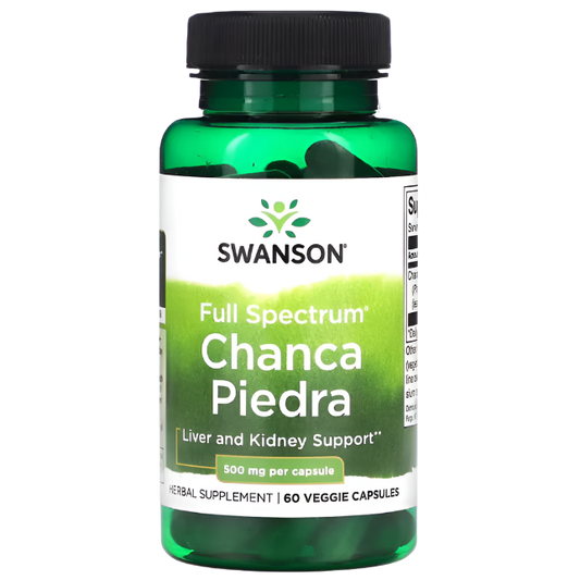 Swanson, Full Spectrum® Chanca Piedra, 500 mg, 60 Veggie Capsules