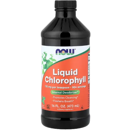 NOW Foods Liquid Chlorophyll Mint 16 fl oz 473 ml
