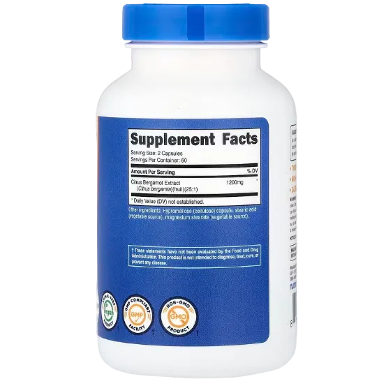 Nutricost Citrus Bergamot 600mg (120 Capsules) – photo 2