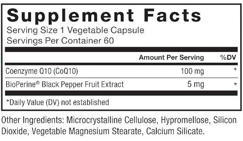 FORCE FACTOR CoQ10 100mg, Coenzyme Q10 Heart Health Supplement, 60 Vegetable Capsules