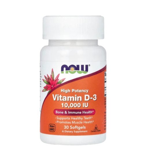 NOW Foods Vitamin D-3 10,000 IU, 30 Softgels