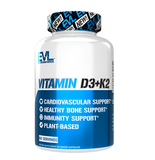 EVL Vitamin D3+K2, 60 Veggie Capsules‏