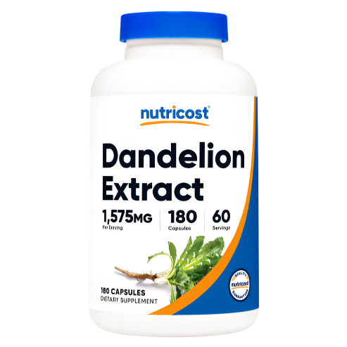 Nutricost Dandelion Extract Capsules 1575mg Per Serving (180 Capsules) - 525mg Per Capsule