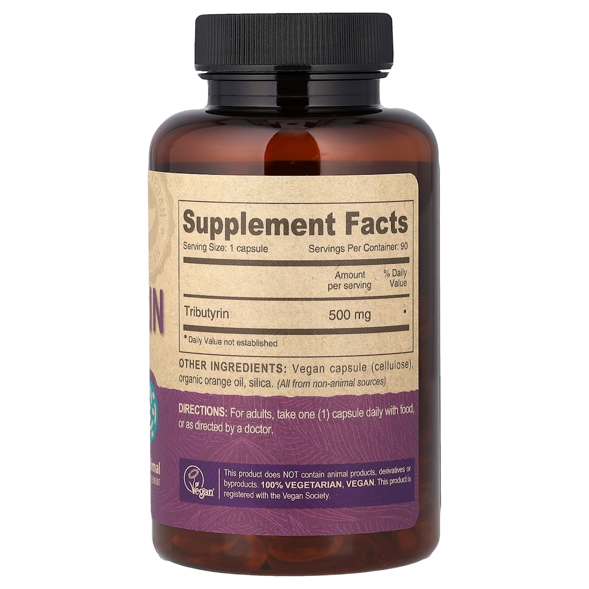 Supplement facts panel