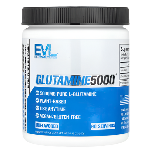 EVLution Nutrition, Glutamine5000®, Unflavored, 10.58 oz (300 g)