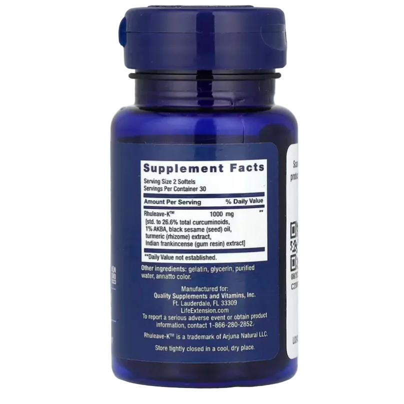 Life Extension Fast-Acting Relief – 60 Softgels | Joint Comfort, Mobility & Inflammation Support