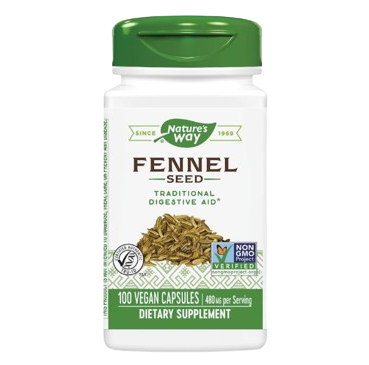 Nature's Way Fennel Seed 480mg, 100 Caps