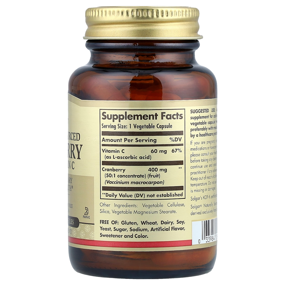 Supplement facts panel