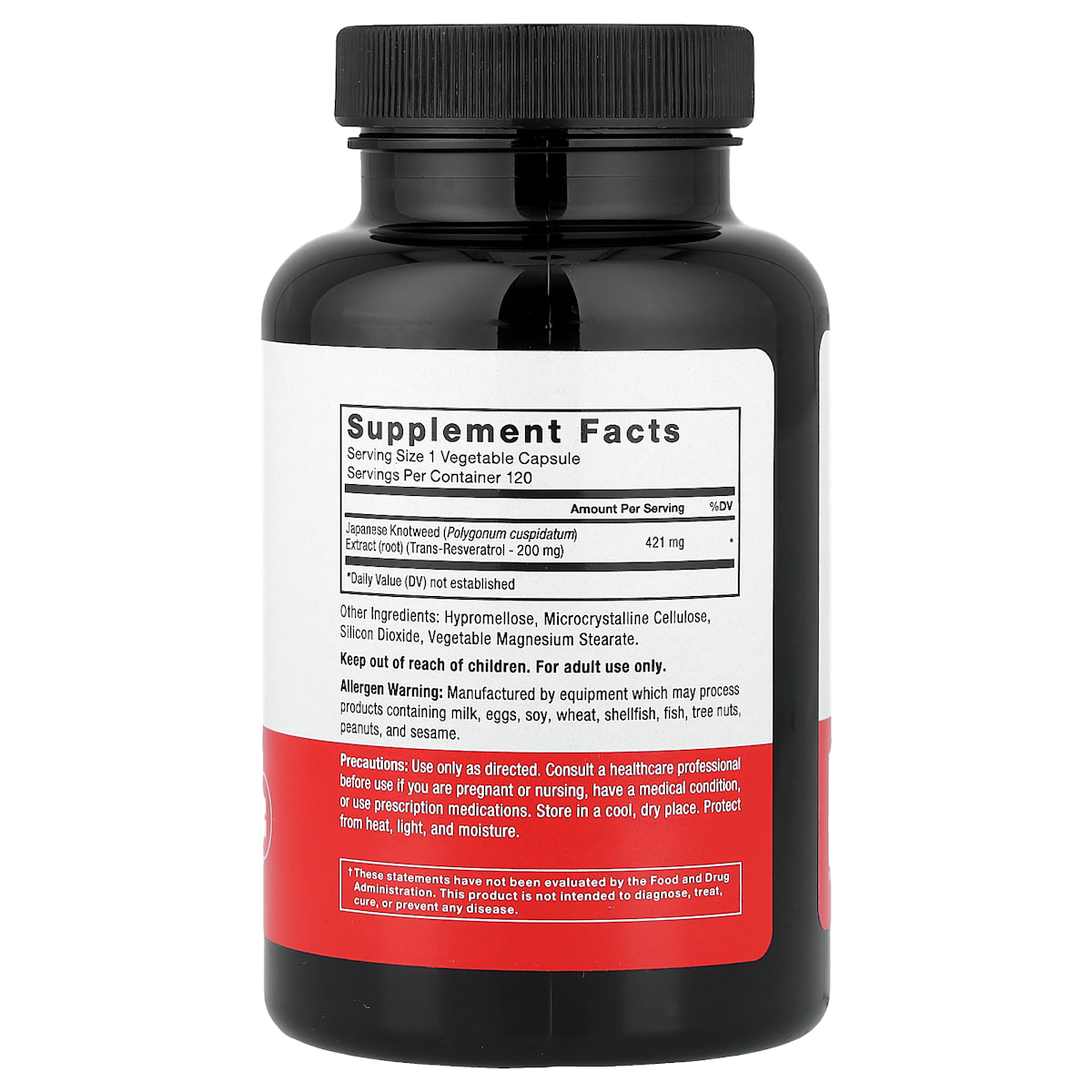 Supplement facts panel