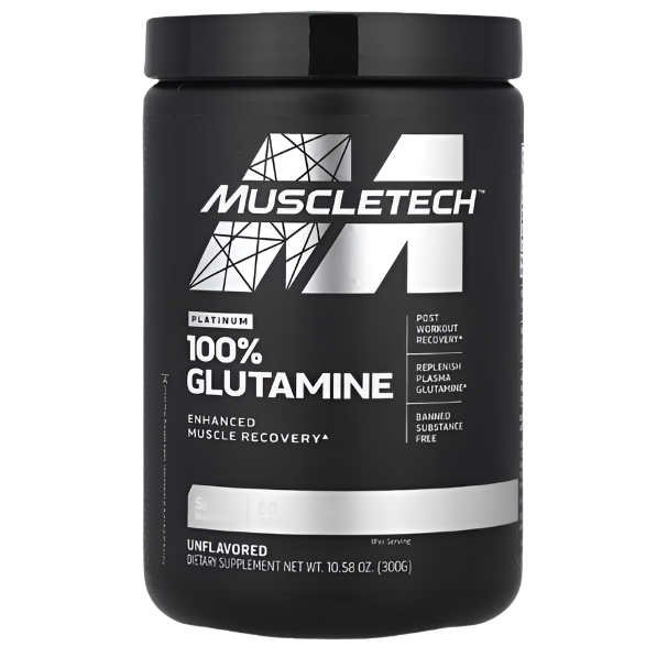 MuscleTech Platinum 100% Glutamine – 300g (60 Servings)