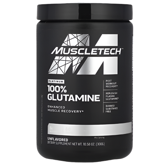MuscleTech Platinum 100% Glutamine – 300g (60 Servings)
