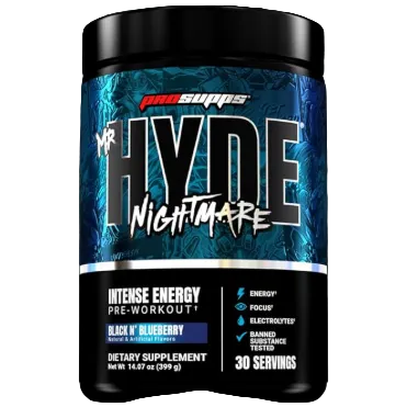 ProSupps Hyde Nightmare Pre-Workout Powder Energy Drink - Intense Energy, 30 Servings