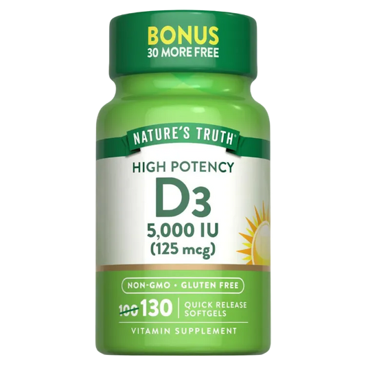 Nature's Truth Vitamin D3 5000 IU 130 Softgels