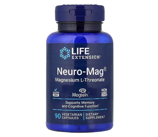 Life Extension Neuro-Mag® Magnesium L-Threonate – 90 Vegetarian Capsules | Brain, Memory & Cognitive Support