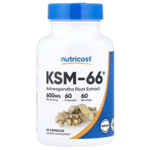 Nutricost KSM-66® Ashwagandha Root Extract – 60 Capsules | Stress, Energy & Cognitive Support