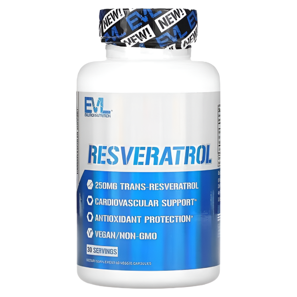 EVL Resveratrol, 250 mg, 60 Veggie Capsules