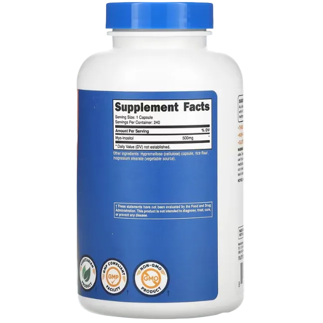 Nutricost Inositol 500 mg 240 Capsules