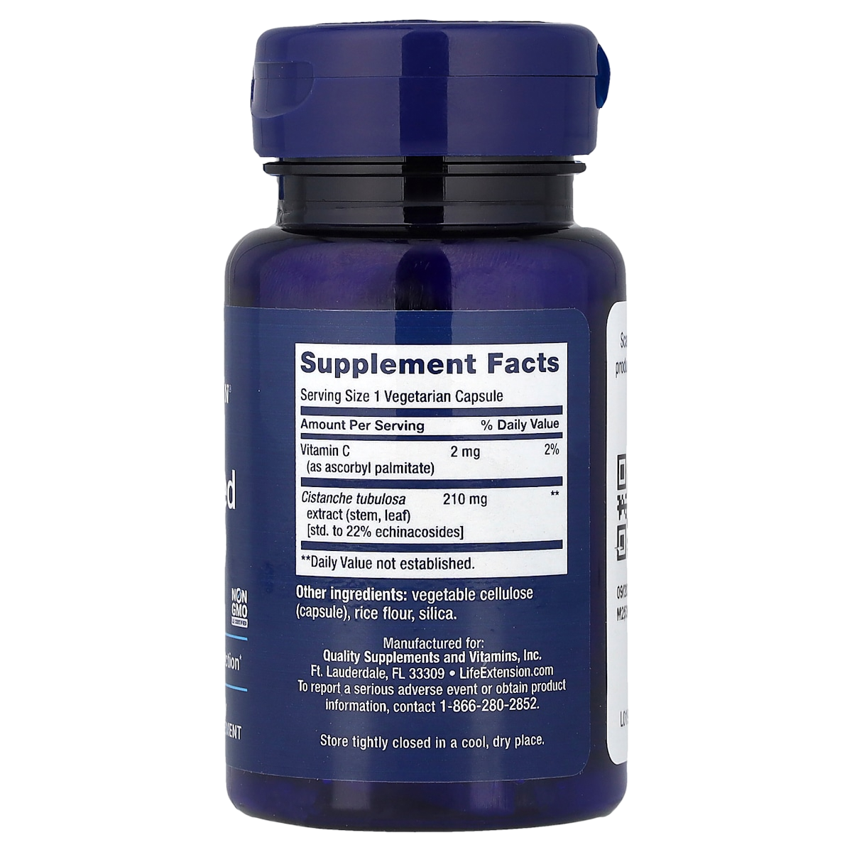 Supplement facts panel