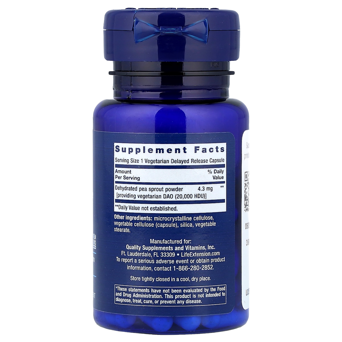 Supplement facts panel