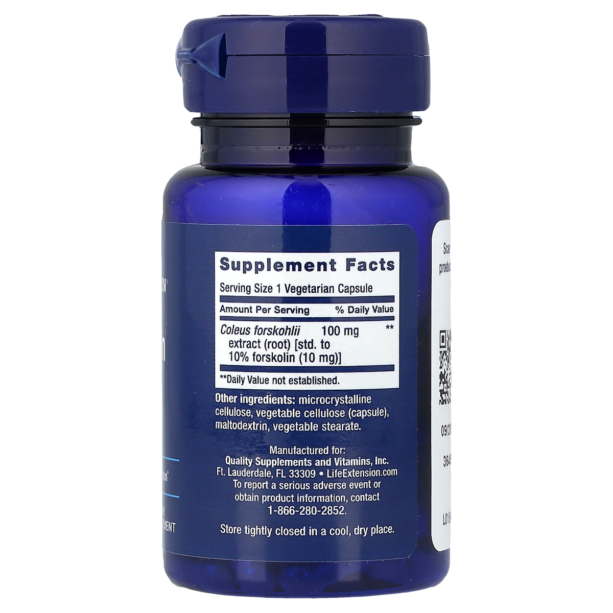 Supplement facts panel
