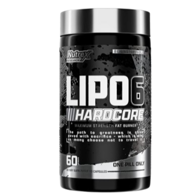 Lipo-6 Hardcore Relentless Thermogenic Fat Burning & Muscle Protection, 60 Capsules