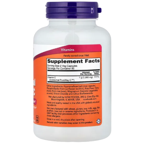 NOW Foods Liposomal Vitamin C 120 Veg Capsules
