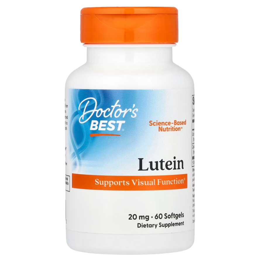 Doctor's Best, Lutein , 20 mg, 60 Softgels