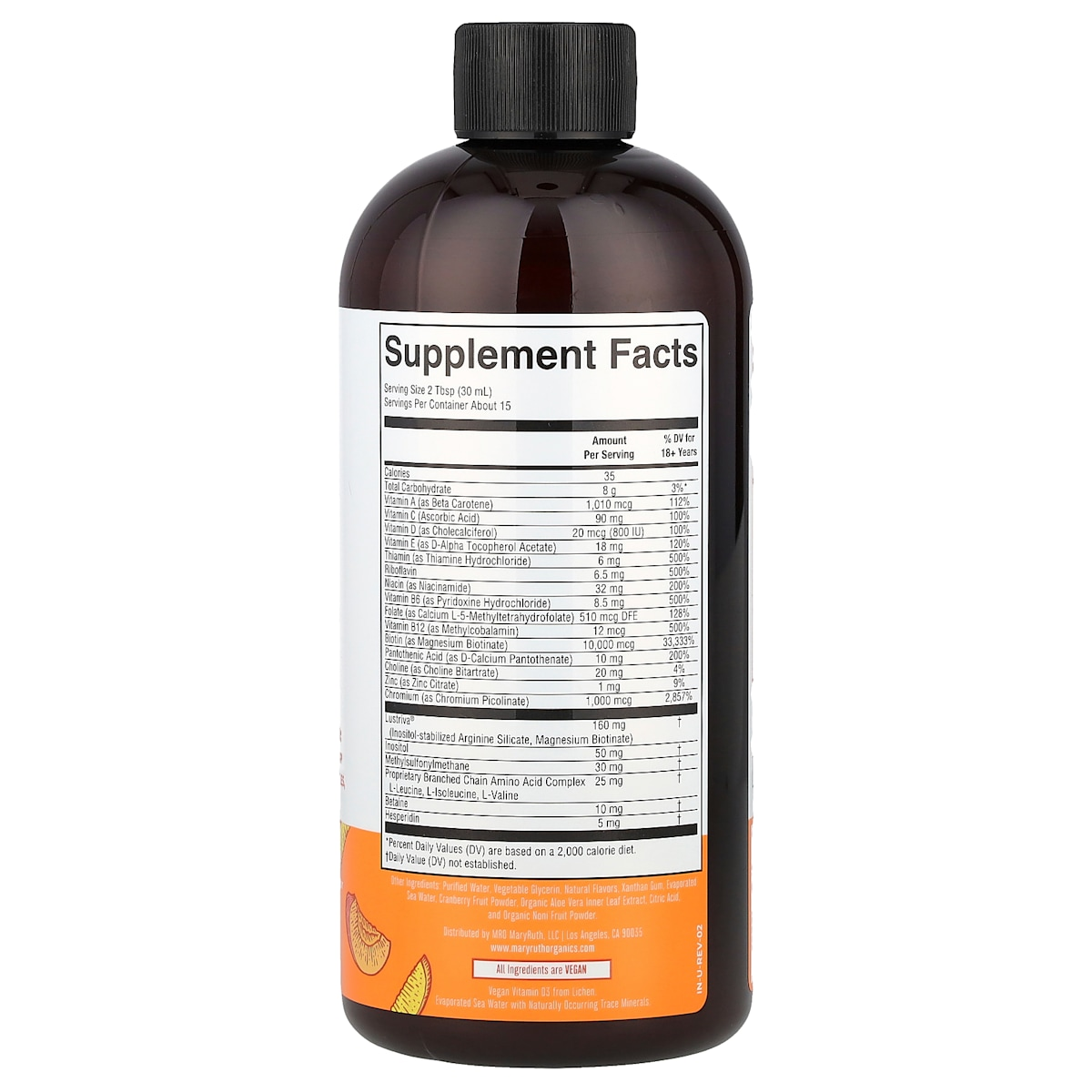 Supplement facts panel