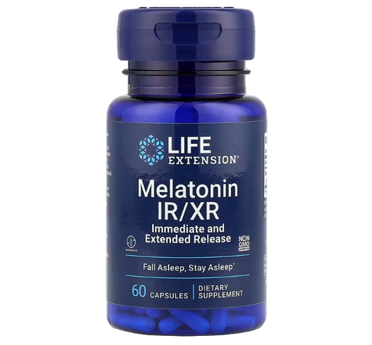 Life Extension, Melatonin IR/XR, 60 Capsules (1.5 mg per Capsule)