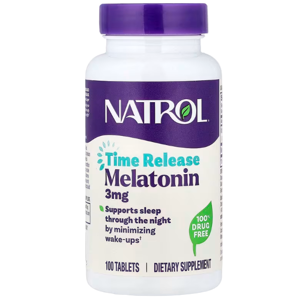Natrol, Melatonin, Time Release, 100 Tablets