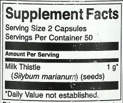 Swanson, Milk Thistle, 500 mg, 100 Capsules