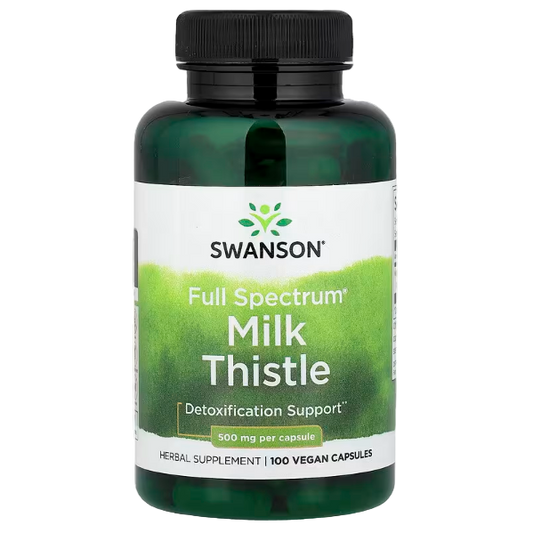 Swanson Milk Thistle – 500 mg | 100 Capsules