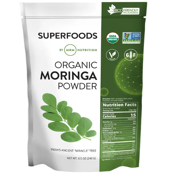 MRM Organic Moringa Powder – 8.5 oz (240 g)