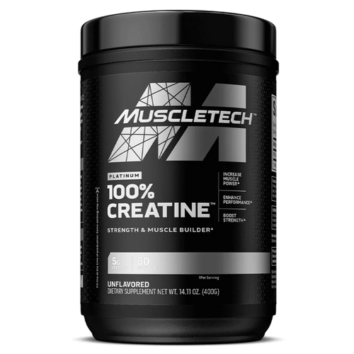 MuscleTech Platinum 100% Creatine – 400g (Unflavored, 80 Servings)