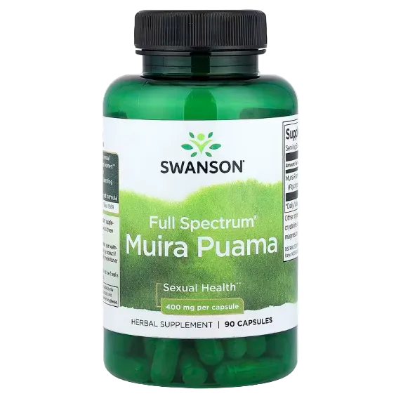 Swanson Full Spectrum® Muira Puama 400 mg 90 Capsules